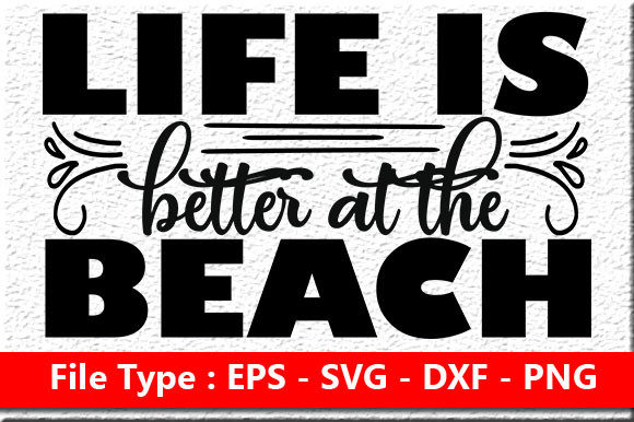 Beach Quote Design for Graphics and Crafts