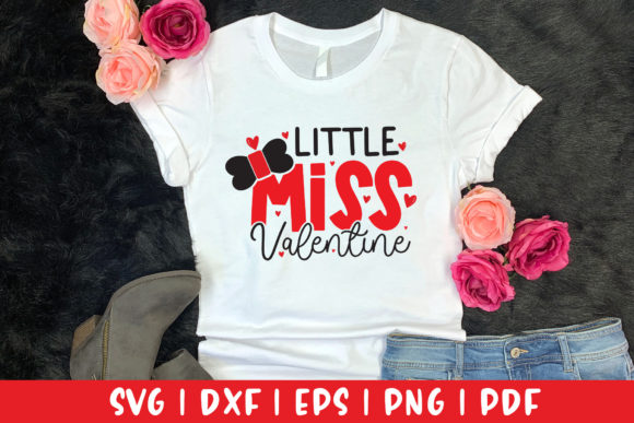 Little Miss Valentine SVG for Crafts and Graphics