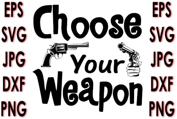 Potholder Quote Design Review: CHOOSE YOUR WEAPON